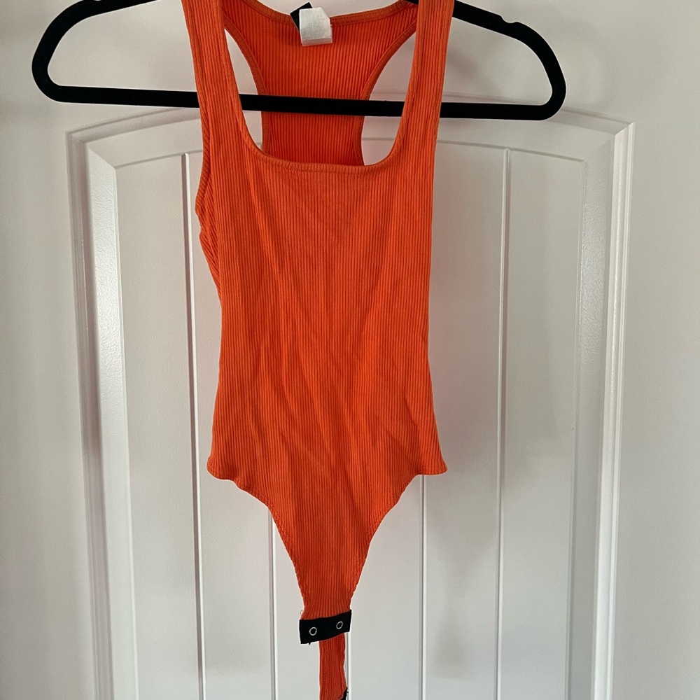 Orange bodysuit